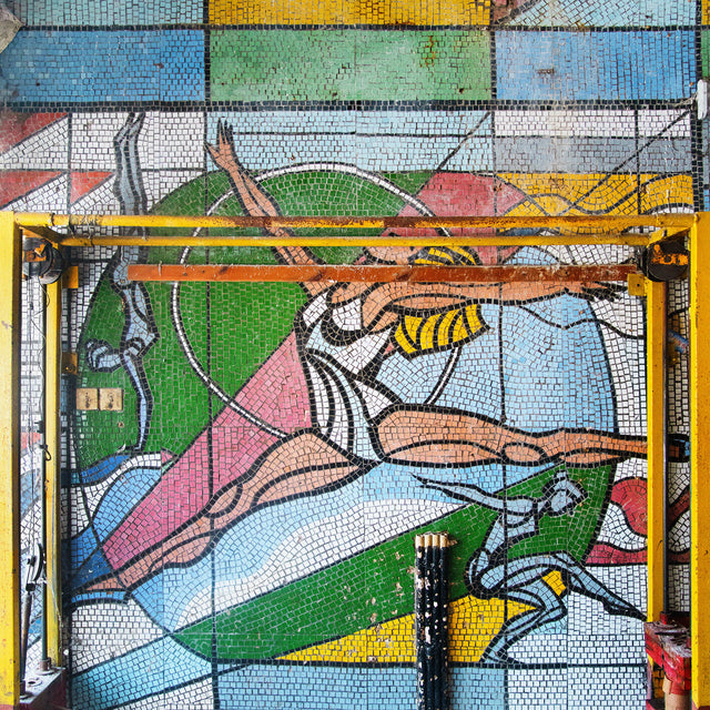 Monumental mosaic of Moscow