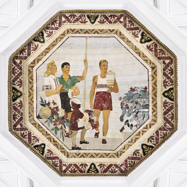 Monumental mosaic of Moscow