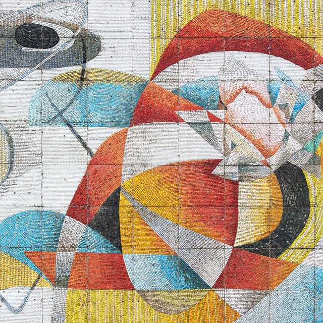 Monumental mosaic of Moscow