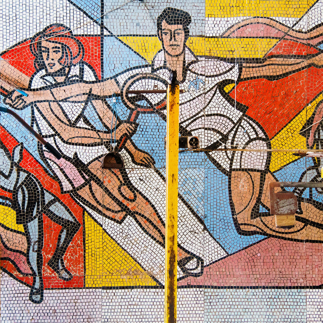 Monumental mosaic of Moscow