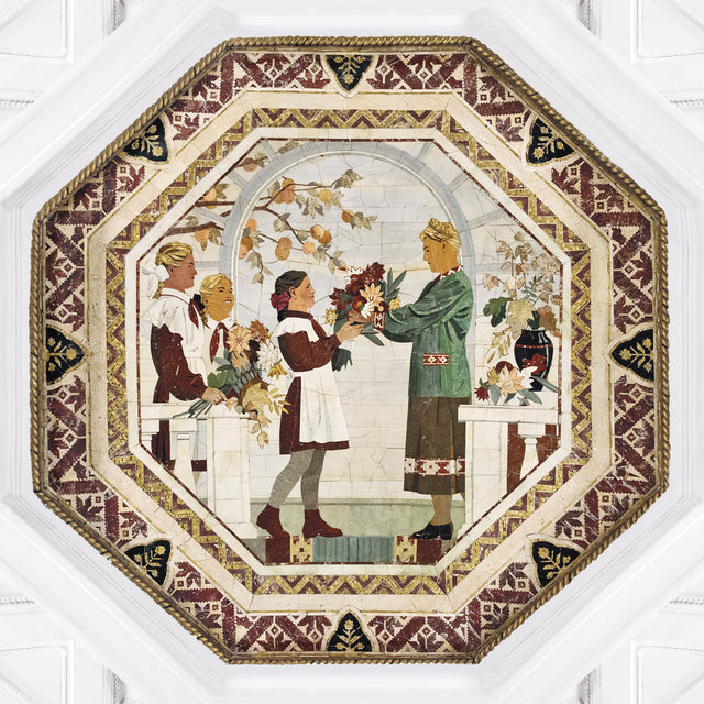 Monumental mosaic of Moscow